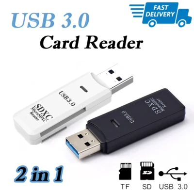 1pc USB3.0 SD Card Reader for PC Micro SD Card to USB Adapter for Camera Memory - Image 1 of 4