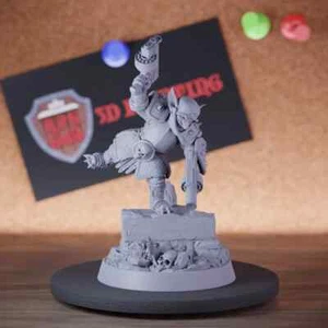 Goblin Gunslinger Miniature Knight Mini Dungeons and Dragons Mini DnD 5e TTRPG - Picture 1 of 8