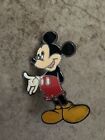 Disney  Sterling  Mickey Mouse Color Enamel Pendant Brooch Pin In Original Case