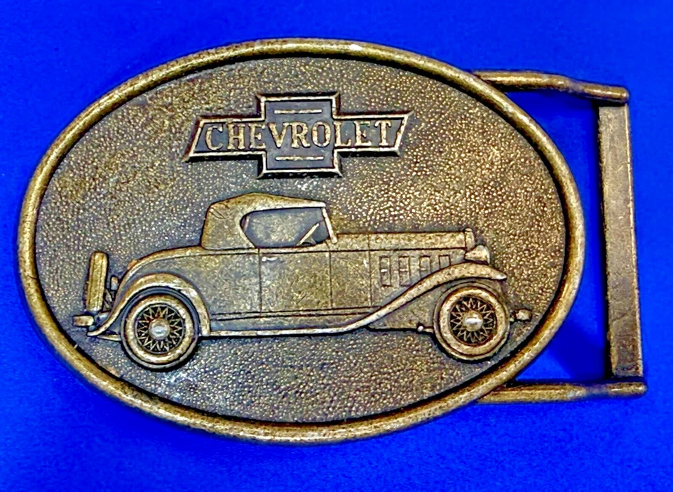 Chevrolet Chevy Car Collectors Vintage Belt Buckle by RJR RJ Roberts Co. - Image 1 of 4
