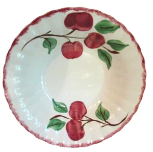 Vintage handbemalte Southern Potteries Inc. Krabbe Apfel Gemüse Servierschale - Bild 1 von 4