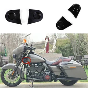 Left Right Gas Tank Mount Covers Boots For Touring Electra Glide FLHX FLTR FLHRC - Foto 1 di 7