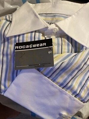 Camisa de vestir ROCA WEAR HOMBRE 3 XL manga larga/gemelos Foto 1 de 3