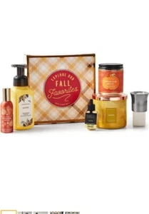 Bath & Body Works EXPLORE OUR FALL FAVORITES 7 Pc Set BNIB $70 Value Leaves - Picture 1 of 3