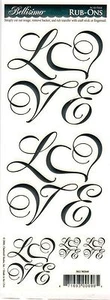 Ms Elizabeth Rub Ons- Love square, one sheet. - Picture 1 of 3