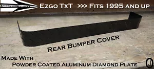Ezgo TxT Golf Cart Powder Coated Aluminum Diamond Plate Rear Bumper Cover - Bild 1 von 4