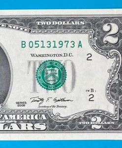 May 13, 1973 : B 05131973 A BIRTHDAY Note $2 Two Dollar Bill *UNC* - Picture 1 of 3