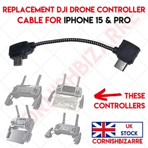 DJI MAVIC 2 PRO ZOOM / MINI 1 / MAVIC PRO / AIR CONTROLLER CABLE IPHONE 15 & PRO - Picture 1 of 3