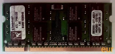 Kingston 2GB DDR2 667MHz 200 PIN KTL-TP667/2G SDRAM Module - Image 1 of 2