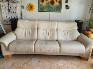 Ekornes Stressless 3er Sofa mit Relaxfunktionen, höhenverstllbare Kopfstütze uvm - Bild 1 von 8