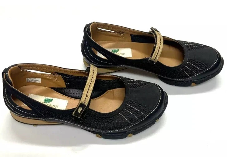 Tênis de golfe feminino GOLFSTREAM de couro com alça sem cravos preto tamanho 7.5 *NOVO US$ 115 - Imagem 1 de 4