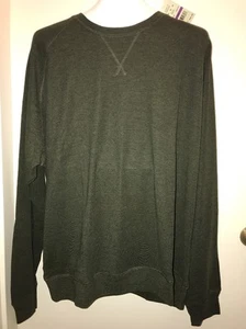 HAGGAR Men's Textured End-On-End Long Sleeve Tee Shirt"VINE HEATHER"Size XXL NWT - Picture 1 of 11
