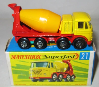 Matchbox Superfast No.21 - FODEN CONCRETE MIXER - Nr MIB - Image 1 of 4