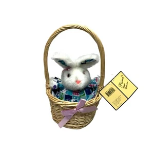 Nueva Cesta de Pascua E and J Prima Colección Clásica Conejito Conejo con Peluche - Imagen 1 de 2