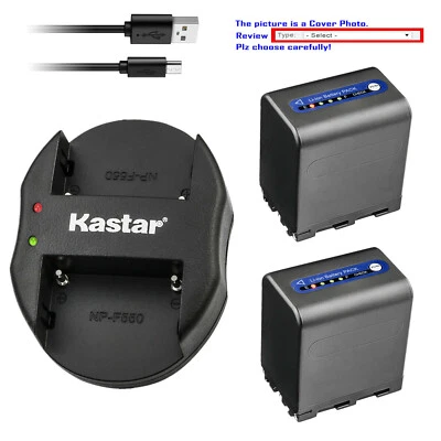 Cargador doble ovalado de batería Kastar para Sony NP-QM91D y Cyber-shot DSC-F828 DSC-R1 Foto 1 de 4