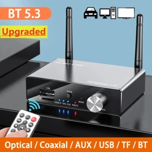 Bluetooth 5.3 Transmitter Receiver HiFi AUX 3.5mm Optical Wireless Audio Adapter - Picture 1 of 21