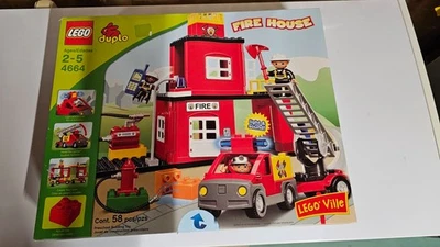 LEGO Duplo 4664 FIRE STATION Building Set- NEW AND SEALED RETIRED SET - Image 1 of 3