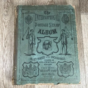International Postage Stamp Album 1901-8 w/Engravings Scott Stamp & Coin Co. - Picture 1 of 21