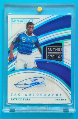 2023-24 Panini Immaculate Soccer Patrice Evra Tag Autographs 1/1 ! - Image 1 of 2