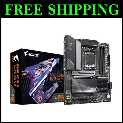 B650 Aorus Elite Ax V2 Motherboard with PCIe 5.0 & USB 3.2 - Image 1 of 4
