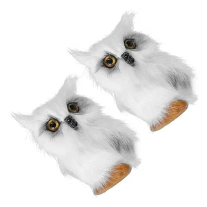 2 Pcs Owl Decoration Office Barn Ornament Equation Animal Ornaments - Picture 1 of 12