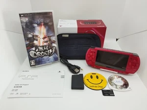 Sony PlayStation Portable PSP 3000 Console Monster Hunter Hunters Pack Black Red - Picture 1 of 15