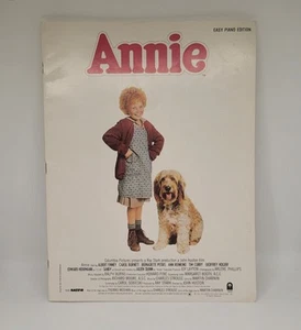 Annie Sheet Music Easy Piano Songbook from the Movie 1982 Paperback  - Picture 1 of 4