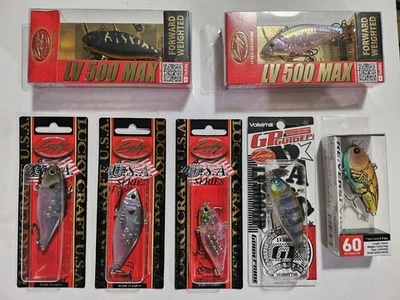 Lote Lucky Craft LV500 - 7 señuelos - 2 LV500 MAX Japón Sakura Shad + Night Tiger Foto 1 de 4