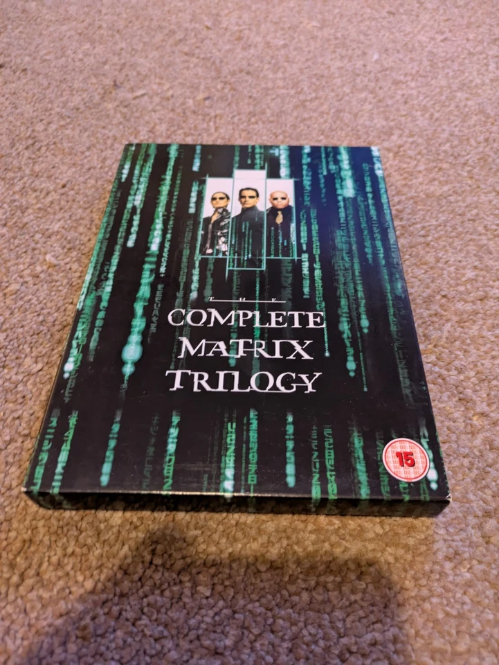 Complete Matrix Trilogy on DVD with Protective Sleeve Region 2 - Image 1 of 4