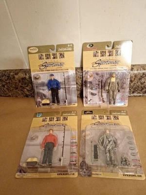 Outdoor Sportsman Ertl Duck Hunter, Fisherman, Bass White Tail Deer Camo. 4 Sets - Image 1 of 4