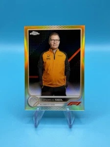 2022 Topps Chrome Formula 1 F1 Andreas Siedl Gold Refractor /50 #104 - Picture 1 of 2