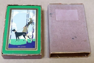 FULL DECK CONGRESS ART DECO PLAYING CARDS "ON LEASH" - Picture 1 of 3