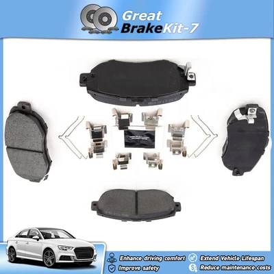 Front Ceramic Brake Pads w/ Hardware for 1998 1999 2000 Lexus GS400 4.0L - Image 1 of 3