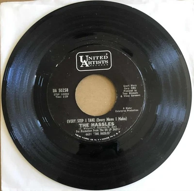 BILLY JOEL The Hassles 7" 45 Vinyl 1968 EVERY STEP I TAKE Rare PSYCH ROCK UA - Image 1 of 2