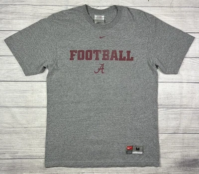 Camisa de fútbol vintage Nike Alabama Crimson Tide para hombre mediana Y2K Center Swoosh Foto 1 de 4