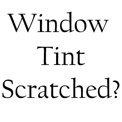 Mitsubishi Lancer Stop Window Tint Scratches - image 1 of 2