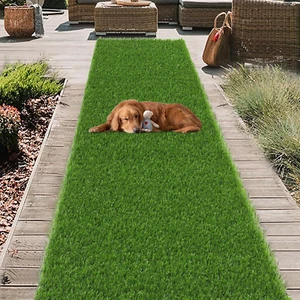 HEBE Artificial Turf Rug Grass Mat 2'X8' Fake Grass Pad for Dogs High Pile Grass - Picture 1 of 8