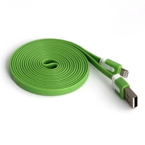 Long 3M Câble USB pour IPHONE 6 Plus 6S 5S 5C 5 Données Sync Chargeur Vert Câble - Photo 1 sur 1