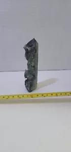 5" Green Druzy Grape Agate Tower - Picture 1 of 5