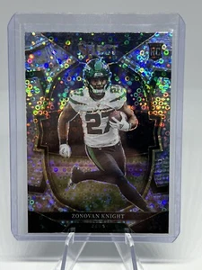 ZONOVAN KNIGHT 2022 Panini Select RC Silver Disco Concourse Prizm #89 Jets - Picture 1 of 2