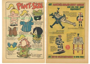Sugar and Spike 1960er - DC - Sheldon Mayer - 2 Papierpuppenseiten - UNGESCHNITTEN, Weihnachten - Bild 1 von 3