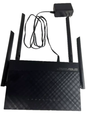 ASUS AC1200 Dual Band Gigabit Wi-Fi Router RT-AC1200 1200 MBS 4 Gigabit Port - Image 1 of 3