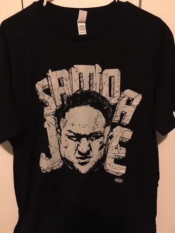 NEW All Elite Crate Exclusive ROH/AEW Samoa Joe "Buster" Large T Shirt Cover