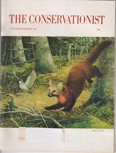 Conservationist October 1975 Wolves in the Adirondacks, Ringneck Pheasant, Sport - Imagen 1 de 2