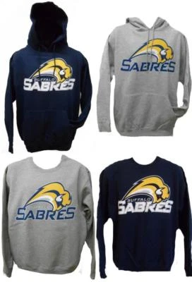 NUEVO Buffalo Sabres Adulto Hombre Talla M-L-XL NHL Sudadera con Capucha o Crew Sudadera por G-III Foto 1 de 4