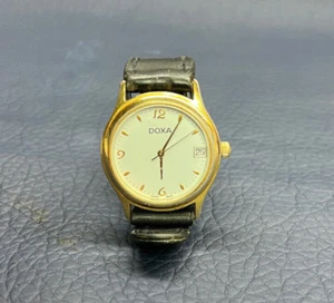 Vintage Mens Manual Mechanical Swiss Watch Doxa Gold Filled - Picture 1 of 5