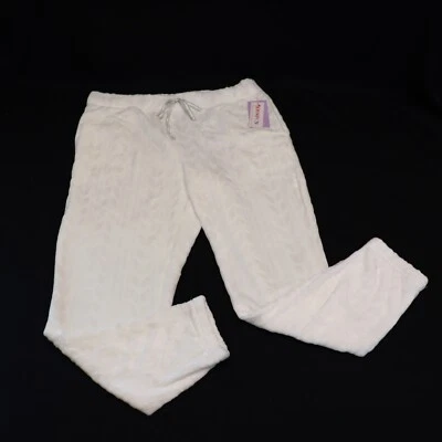 Joyspun Women's -Size L- Plush Sleep Pants, Super Soft Lounge Pajamas w/ Pockets - Image 1 of 4