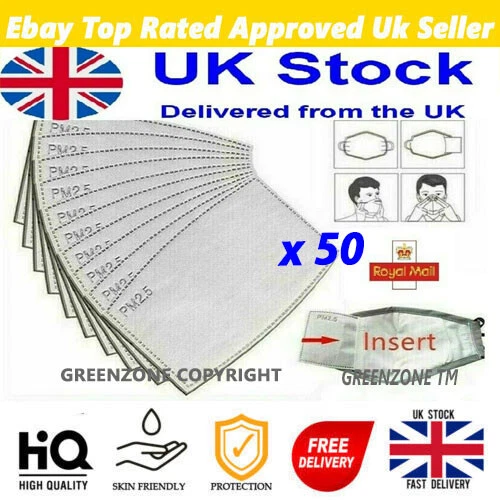 Greenzone PM2.5 filter for cotton face masks - Washable