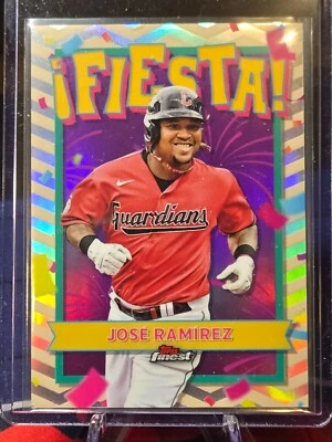 Jose Ramirez 2024 Topps Finest Fiesta #F-7 Cleveland Guardians - Image 1 of 2