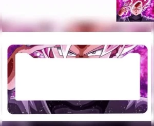 1 PC DragonBall Aluminum Alloy License Plate Frame Pink - Picture 1 of 2